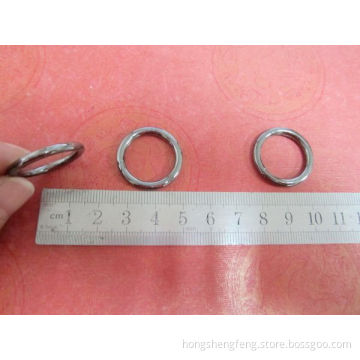 Custom Made Anti-Brass Color Bag Zinc Alloy Round Ring